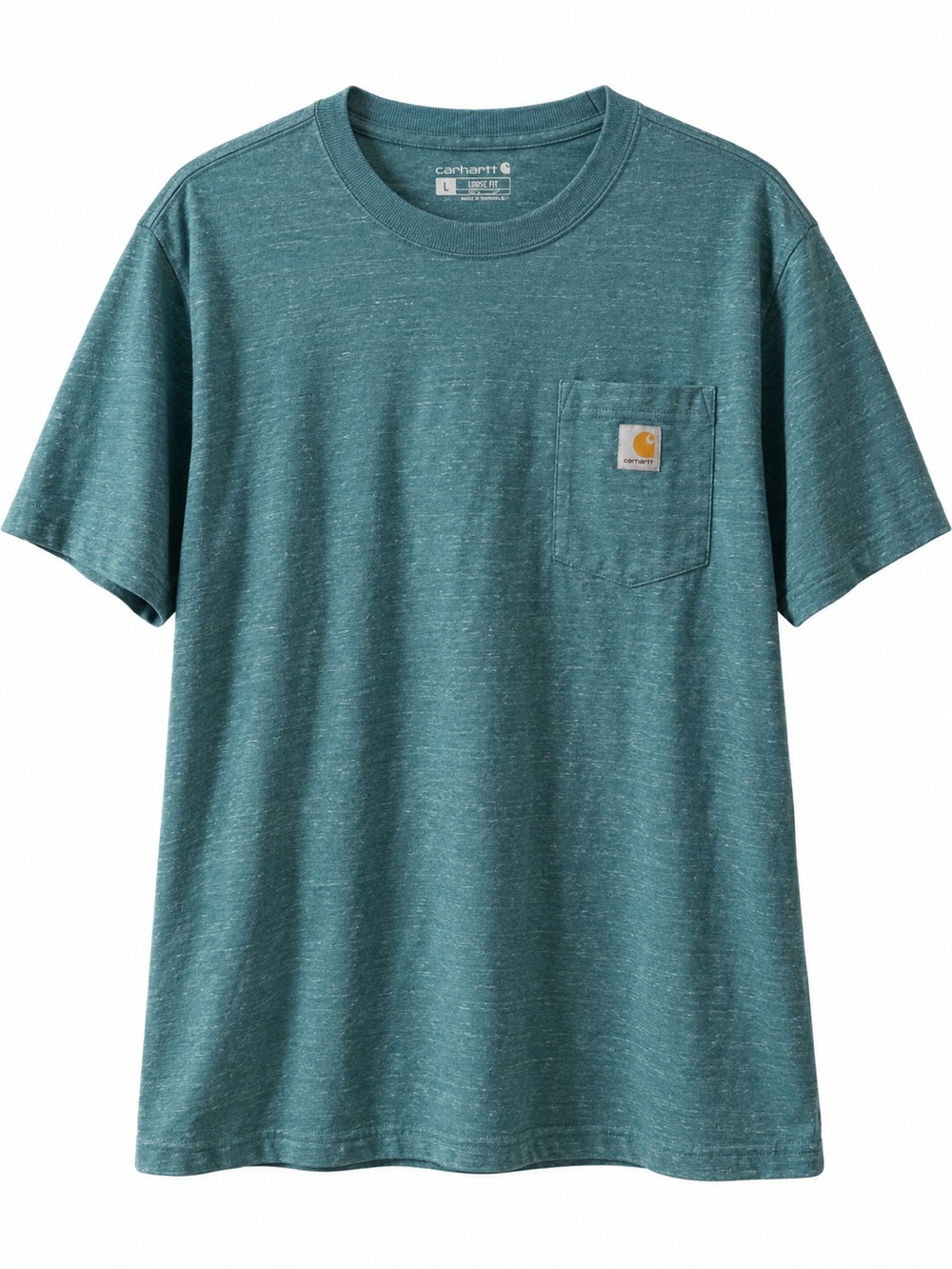 Carhartt Short-Sleeve Pocket Tee in Teal Heather